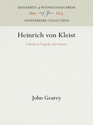 cover image of Heinrich von Kleist